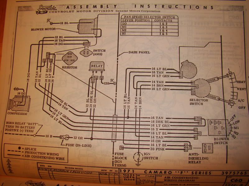 71 A/C relay? mounted on inside fender | NastyZ28.com